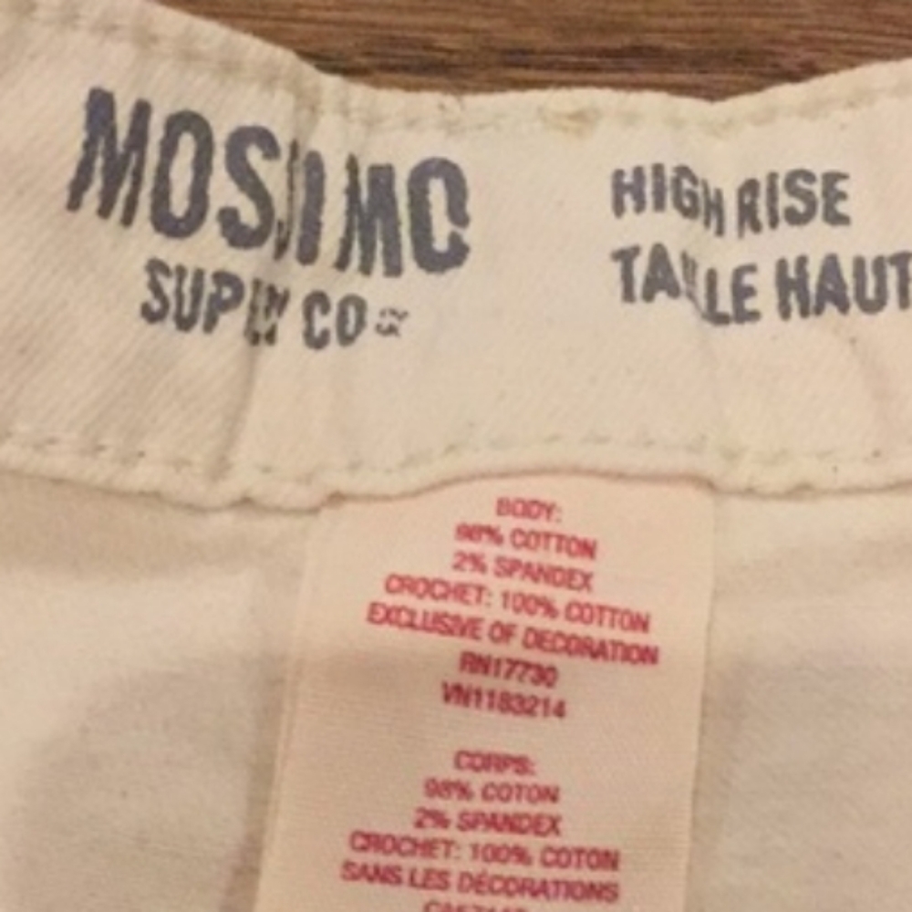 MOSSIMO SHORT FLORAL CROCHET HIGH RISE CREAM 15 - Picture 4 of 4
